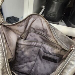 Michael Kors Silver Metallic Shoulder Bag